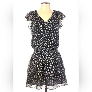 1.State Flutter Mini Dress, Black&White Design. Large, NWOT!